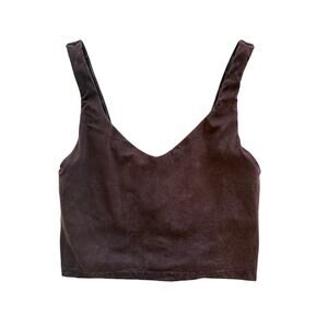 OFFLINE By Aerie Real Me Low Key Tank Top Brown Size Small